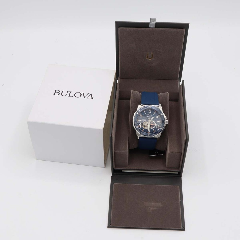 BULOVA Marine Star 98A303 Automatic Winding, Skeleton Caseback H21242