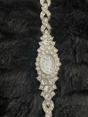 Vintage Xanadu Quartz Watch Mineral Crystal Bracelet Watch-Needs Battery