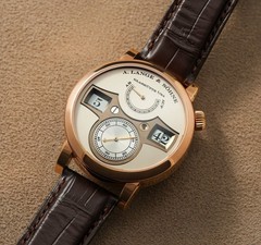 A. Lange & Söhne Zeitwerk 18kt Rose Gold Argenté Dial Ref. 140.032 41.9mm