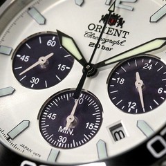 Orient Mako Solar Panda Chronograph RN-TX0203S JDM Sapphire Glass MADE IN JAPAN