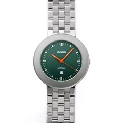 RADO Diastar Quartz Watch 152.0575.3 Green Dial Stainless Steel Defective