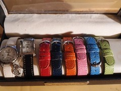 Kessaris Women’s Quartz Wristwatch Set, Interchangeable Straps & Cases