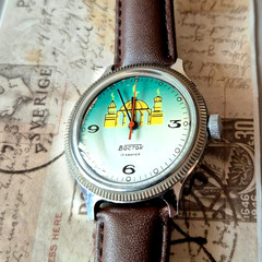 Vostok Mosque Vintage Soviet Watch USSR Mechanical 2409 17 Jewels