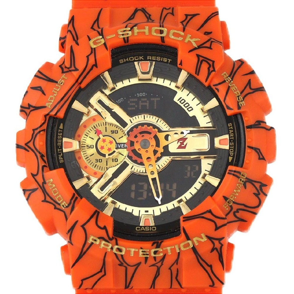 Casio G-Shock GA-110JDB-1A4JR Quartz 51mm Rubber Dragon Ball Z Authentic