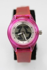 Relic Big Tic Women Youth Watch Pink Plastic WR Battery White Gray Quartz