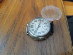1905 Solid Coin Silver-Cased , 29G. Hallmark, Wrist Watch 15Jewels 2 Adj. NR