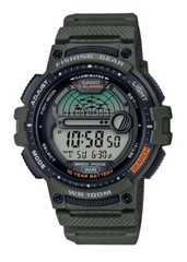 Casio WS-1200H-3AV, 10 Year Battery Watch, 100 Meter, Fishing Gear,3 Alarms, NEW