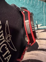 TechnoMarine Carbon Nautic Automatic Limited Edition 45mm Red/Black $1600 msrp.