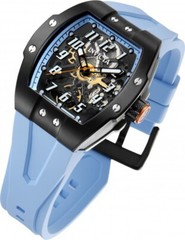 Invicta Men’s JM Correa Lim Ed Transparent Light Blue Dial 44mm Silicone Watch