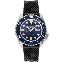 NEW Seiko 5 Blue Dial SRPD93 Automatic Rubber Strap Watch (WARRANTY)