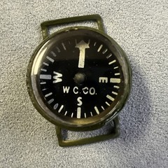 Very Rare Vintage Vietnam Era W.C. Co Waltham Military Wrist Compass MACV-SOG