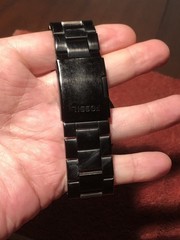 Fossil Nate Chronograph 50mm Black Stainless Steel w/compass Mens Watch JR1489