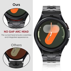 FULLIFE Band for Samsung Galaxy Watch 7 6 5 4 FE 40mm 44mm Men No Gap Steel