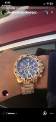 Generic Gold-Tone Stainless Steel Analog Quartz Men’s Fashion Watch