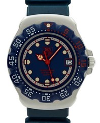 Tag Heuer 35mm Formula 1 Blue/ Red/ Silver SS Swiss Quartz Watch! Ref: 370.513!