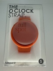 O Clock Watch Band Full Spot SRL Size Small Orange New Silicone Made In Italy