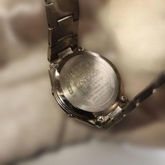 Casio LINEAGE LIW-011T Solar Radio Watch Silver Used