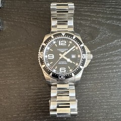 Longines HydroConquest Automatic Black Dial 300m Diver 41mm SS Bracelet Box
