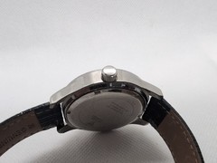Guess Womens Watch 42mm Breast Cancer Awareness Leather Day Date New Battery