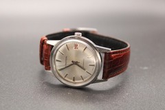 Vintage Croton Aquamatic Automatic Swiss Men’s Watch | 33mm | Silver Sunburst
