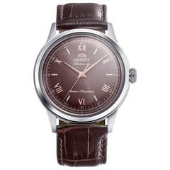 Orient Men’s Bambino No Date Brown Dial Automatic 38mm Watch RA-BB0004Y