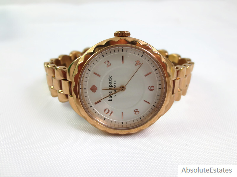 NEW Kate Spade New York Morningside Scallop Rose Gold Tone Watch KSW1738 NIB