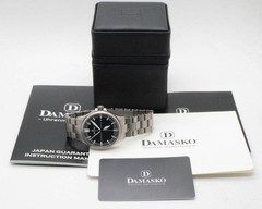 Damasko DS30 Flat Three Hand 39mm Men’s Watch Black Dial Steel Boxed