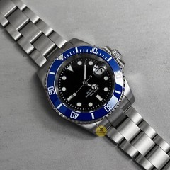 40mm Cookie Monster Sub Date Style Mod Watch NO LOGO w/ NH35 Automatic Movement