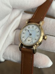 Vintage Elgin Art Deco Fancy Enamel Dial 7J Men’s Classic Dress Watch 1920s
