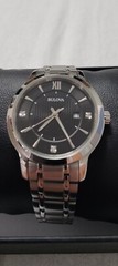 Bulova 96P185 32 mm Silver Stainless Steel Case, Silver Stainless Steel.