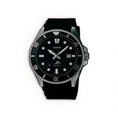 Casio Duro Diver Watch Quartz 200m Water-Resistant Black Rubber Band Analog