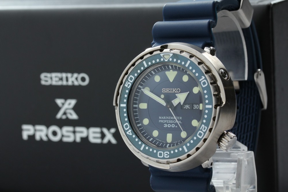 SEIKO Prospex Marine Master Professional SBBN037 Day Date Qz Watch [Box Damaged]