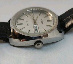 Rare Vintage Wyler Dynawind 17 Jewel Mens Wristwatch “Excellent Condition” Works