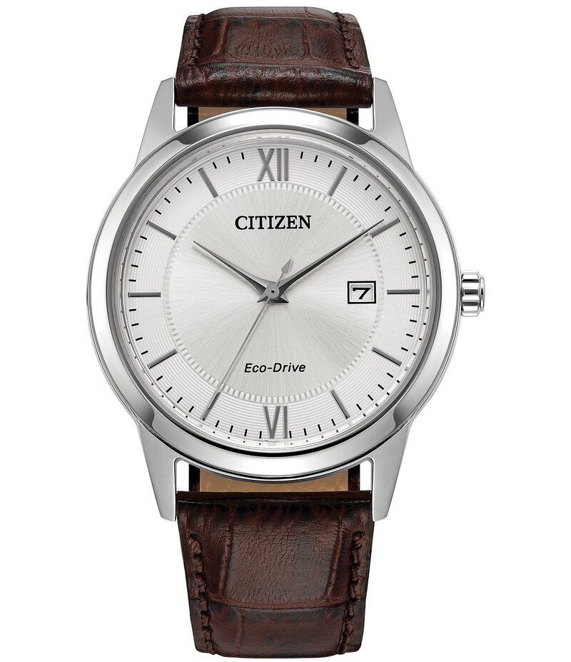 Citizen Women’s Accessory Watch Leather Citizen Men’s Classic Three Hand Brown L