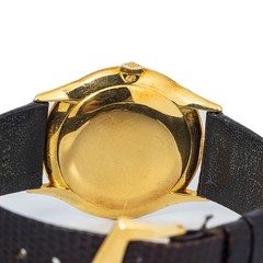Patek Philippe Calatrava 2589 18k Yellow Gold Silver Manual Men Watch 33mm