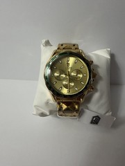 Montres Prestige Men’s Chronograph Quartz Watch Green Tachymeter Bezel w/ Box