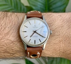 Rare Vintage Yema Mens Mechanical Wrist Watch RUNS WELL France 1960s Steel