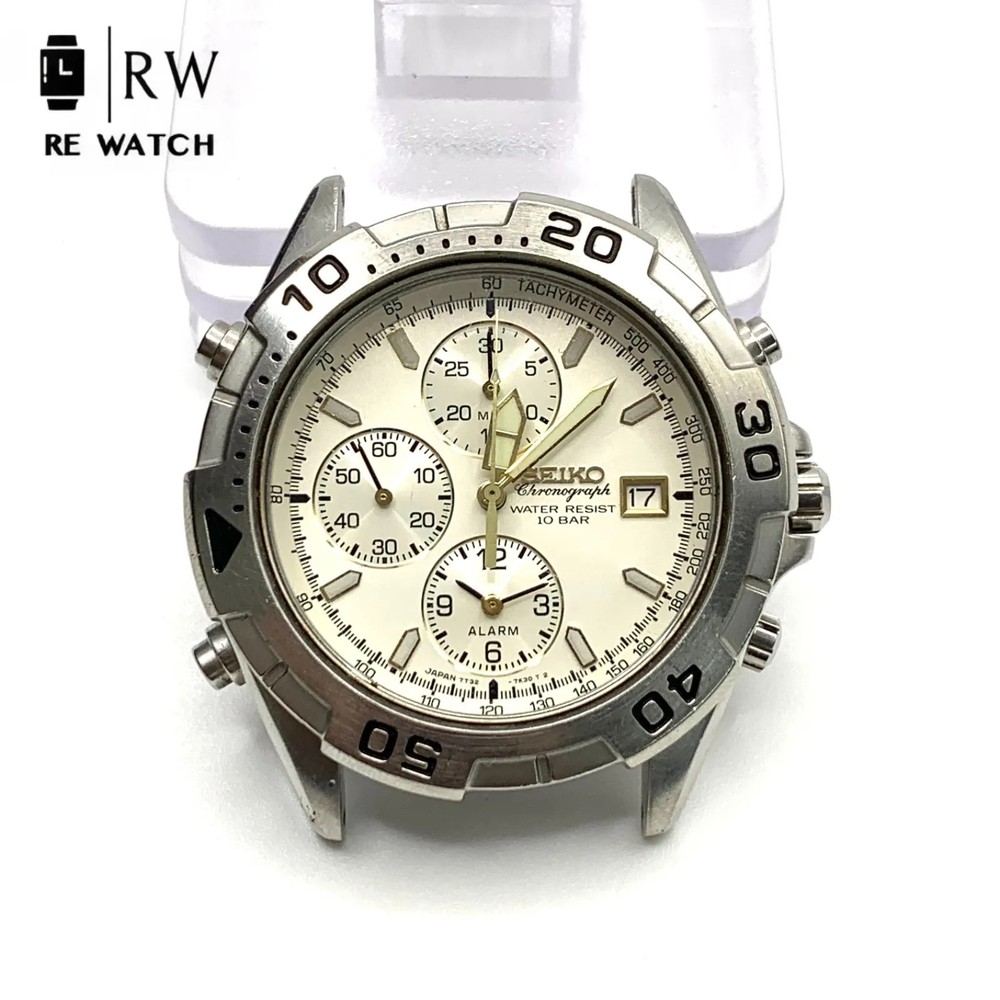 [Used] SEIKO 7T32-7G50 Watch, Silver