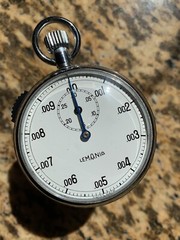 Vintage Lemania Decimal Stopwatch Swiss Made