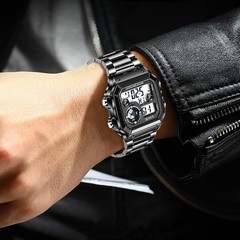 Men Watch Quartz Military Digital Chronograph Luminous Waterproof Boy Wristwatch