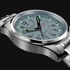 CARNIVAL Luxury Men’s Quartz Watch Luminous 3Bar Waterproof Stainless Steel