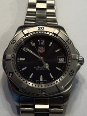 Tag Heuer Watch Professional 200M Quartz, Black Dial, Model# WK1110-0
