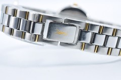 Yves Saint Laurent YSL 4630-E63468Y Watch Gold Silver Blue Dial Quartz w-1086