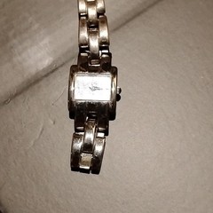 Vintage Abalone LA Express Watch Tested Works Need Battery Silver Stainless