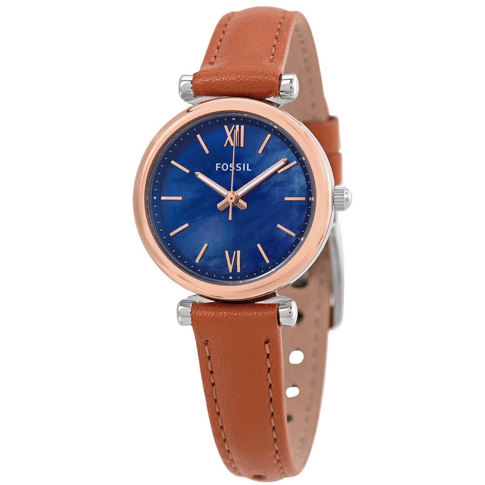 Fossil Carlie Mini Quartz MOP Dial Ladies Watch ES4701