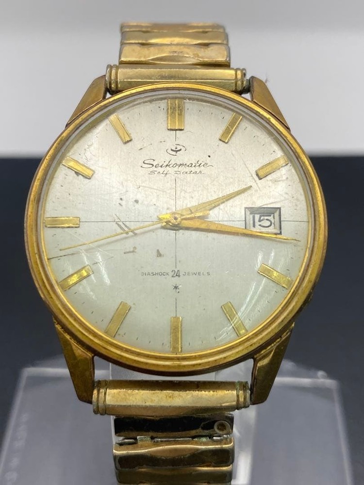 SeikoMatic Self-Dater 24 Jewels Date Automatic Watch Antique