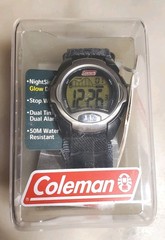 Coleman New Sport Outdoor Watch Nylon Band NEW BATTERY