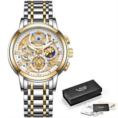 Luxury Men Watch Quartz Date Luminous Waterproof Stainless Steel Man Wristwatch