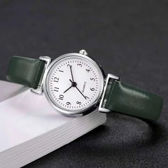 1pc Of Fashion Small Dial Women Watches Casual Leather Band Quartz Watch
