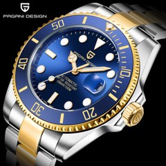 43mm NH35A PAGANI Design Automatic Men Watch Sapphire Glass Ceramic Bezel Insert
